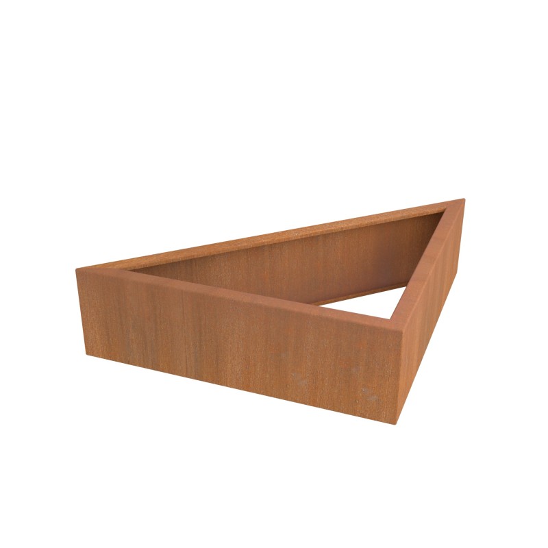 CORTEN RAISED GARDEN BED TRIANGLE MODULE H.30CM CORTEN RAISED GARDEN BED TRIANGLE MODULE H.30CM